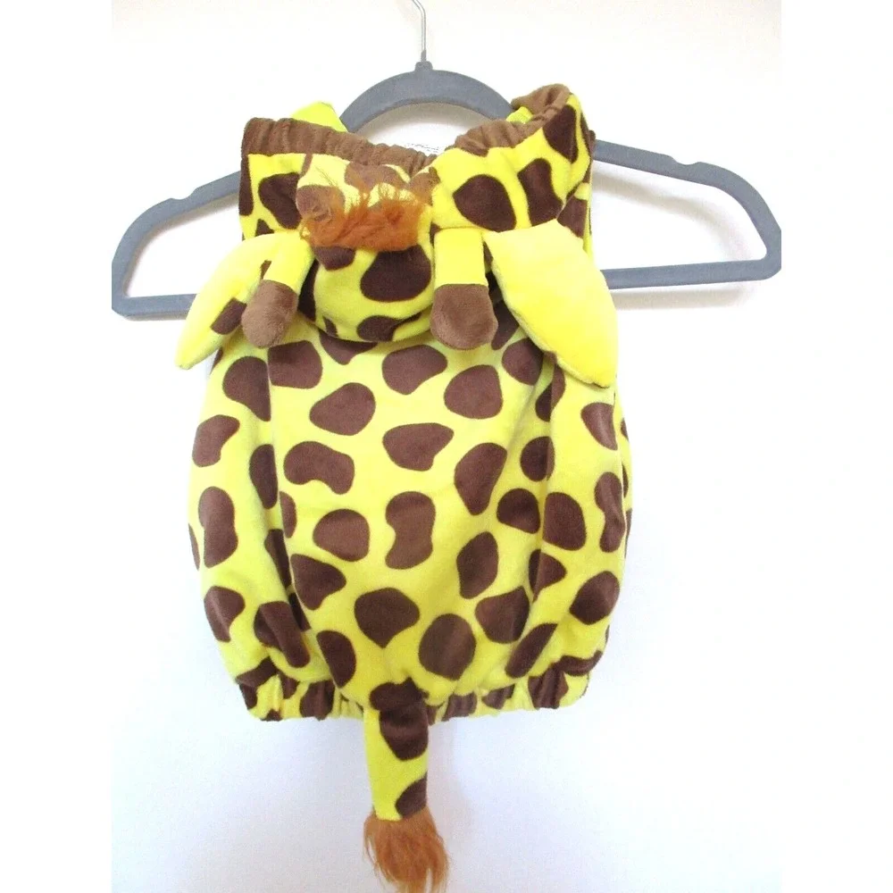 Target Brand Infant 0-6M Stuffed Plush Pullover Yellow & Brown Giraffe Costume - Picture 2 of 4